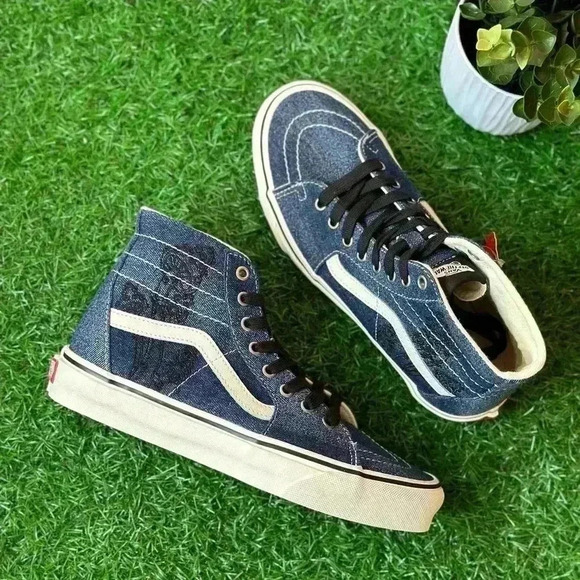 NEW🌟Vans Sk8 Hi Denim Embroidered - Picture 4 of 6